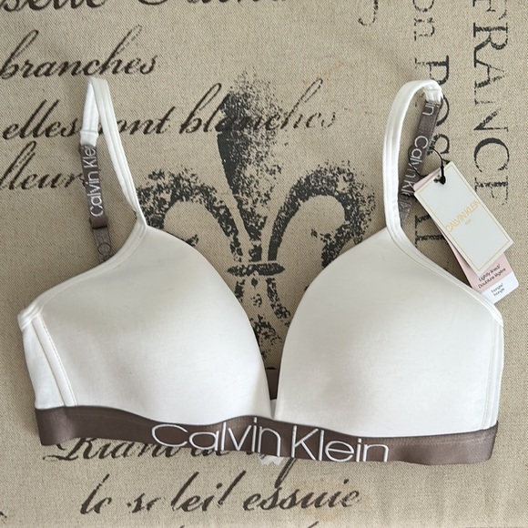 NWT Calvin Klein Modern Cotton lightly lined triangle bralette - Picture 2 of 9